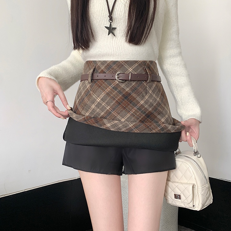 Autumn and winter large yard high waist retro skirt