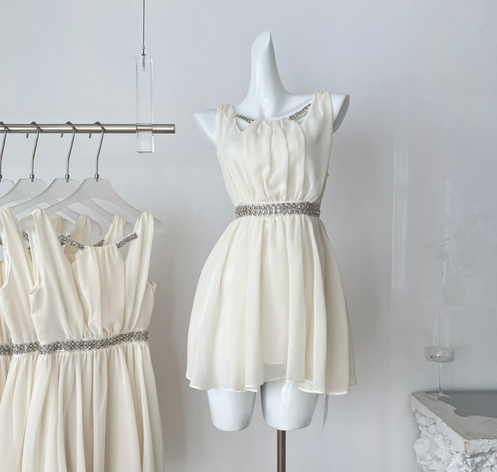 Temperament France style hollow summer elegant dress for women