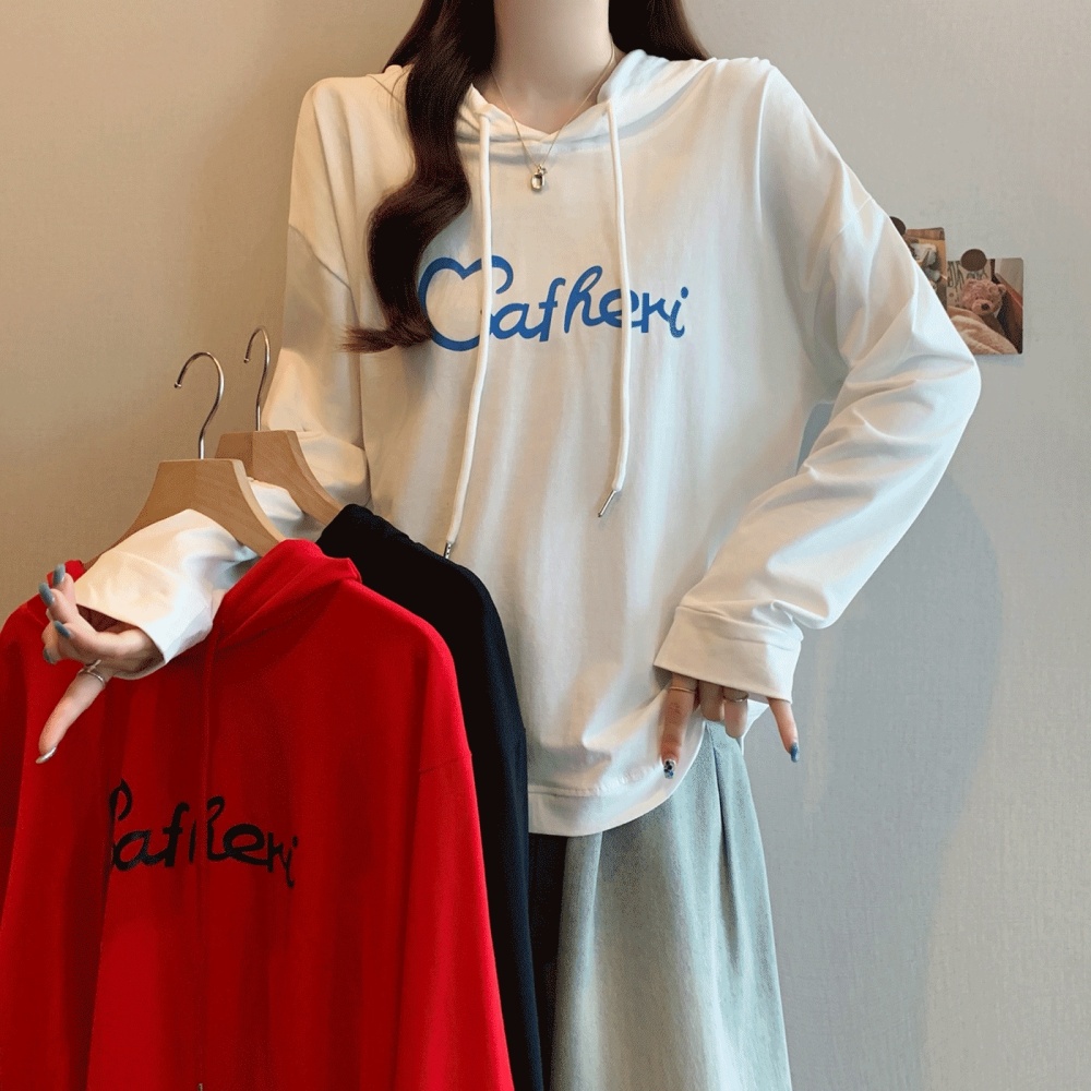 Casual loose tops autumn fat hoodie for women