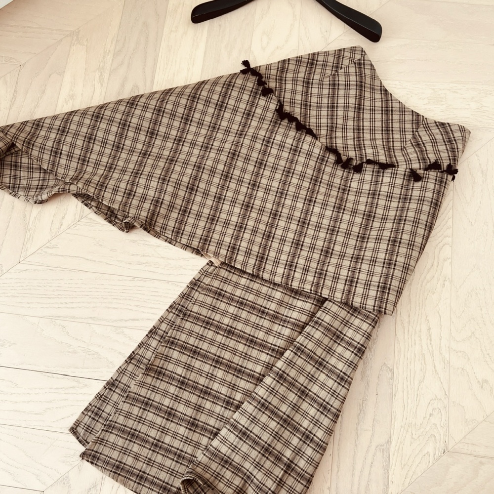 Thin knitted tops summer skirt a set for women
