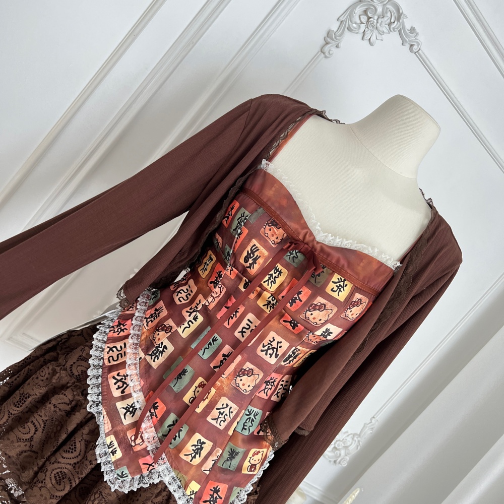Sling Casual vest summer short skirt 3pcs set