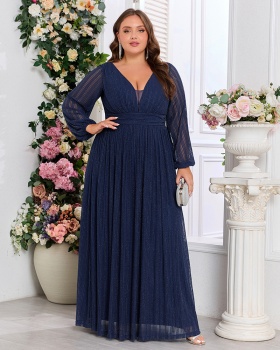 European style large yard evening dress for women