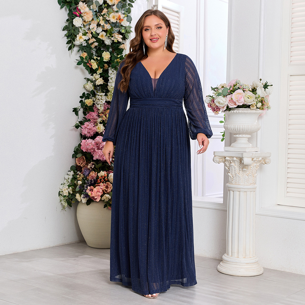 European style large yard evening dress for women
