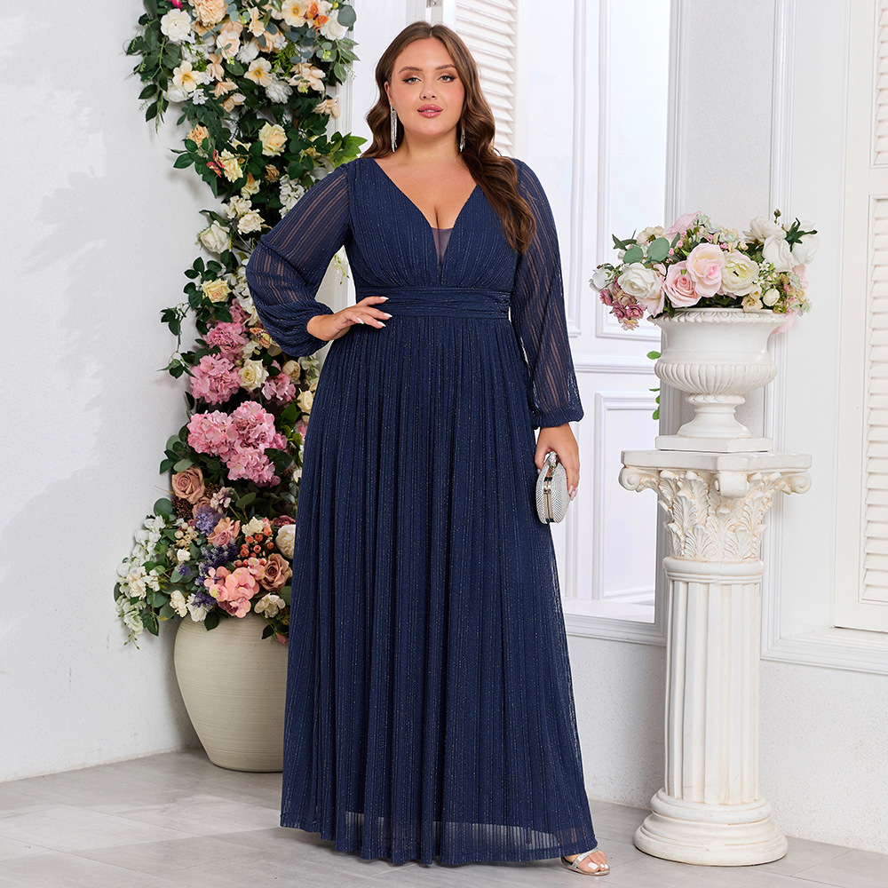 European style large yard evening dress for women