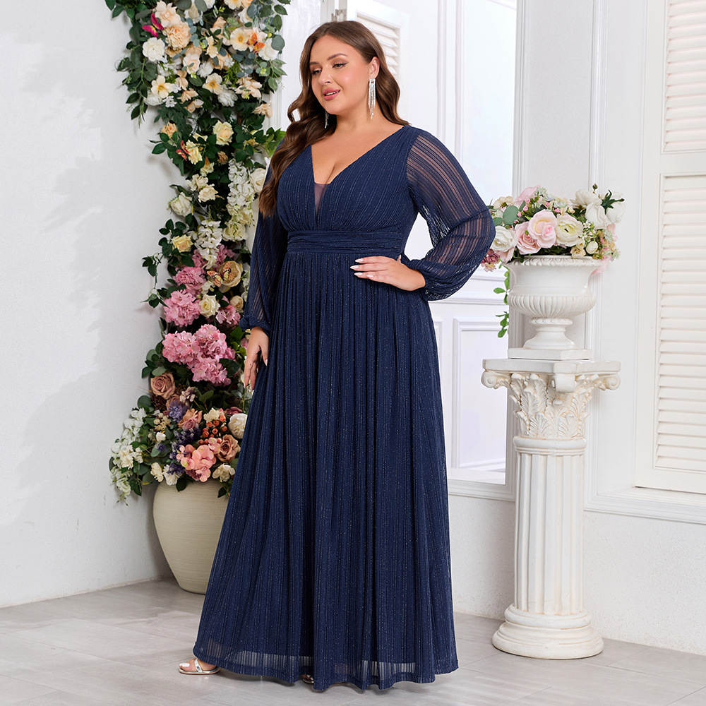 European style large yard evening dress for women