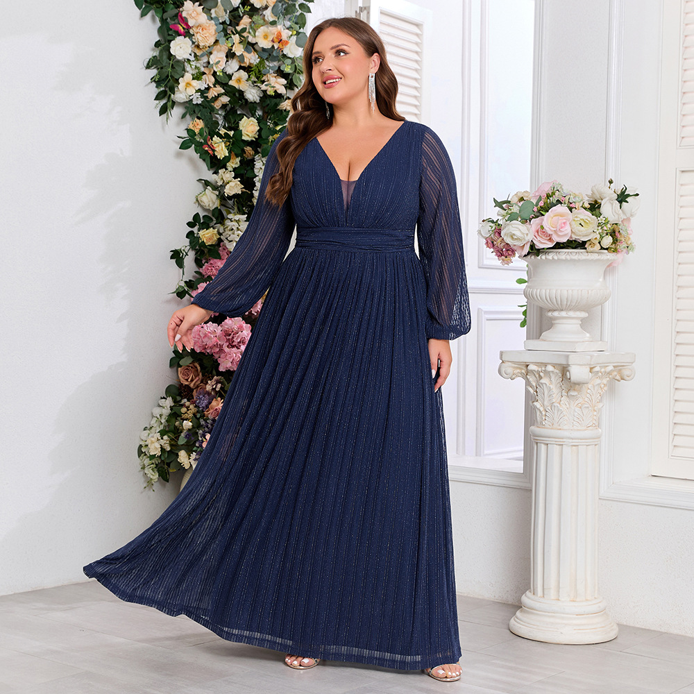 European style large yard evening dress for women