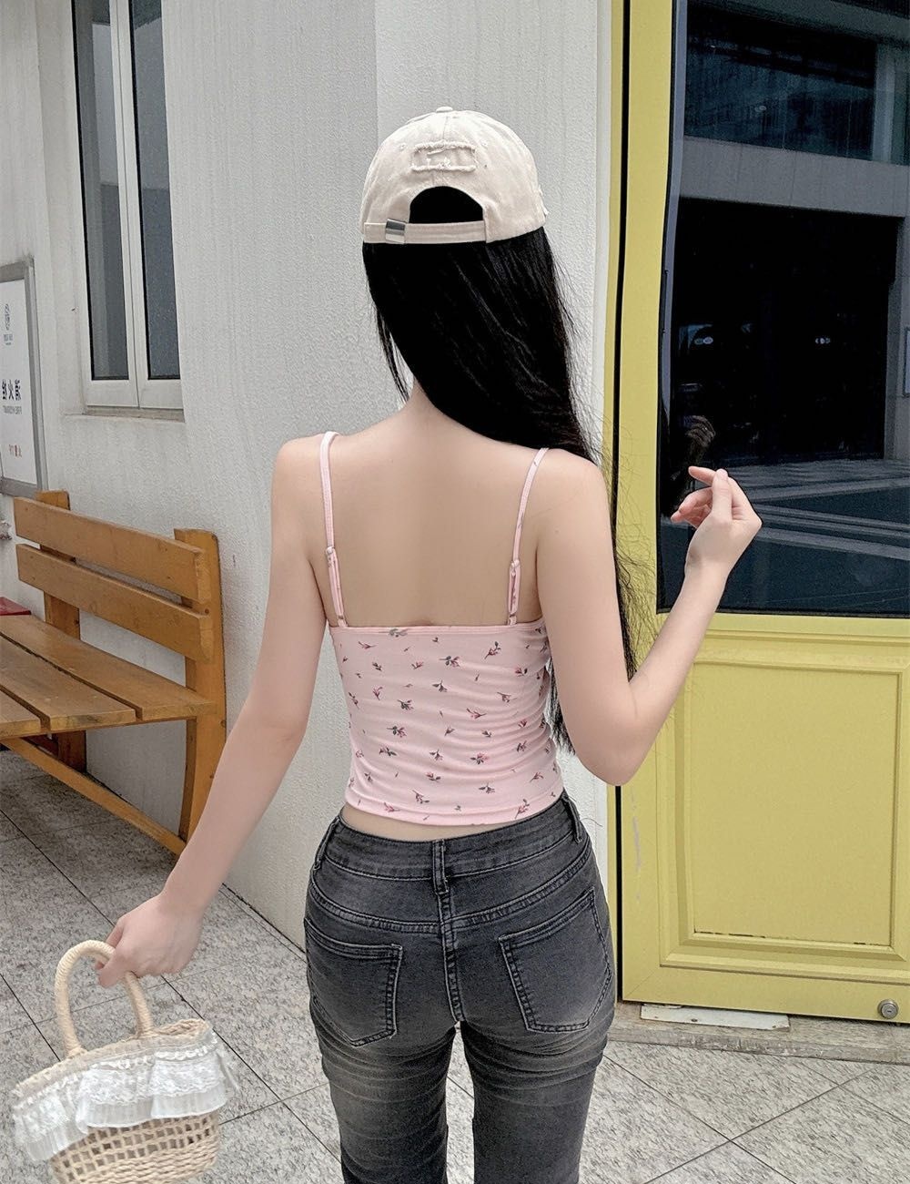Sling splice underwear beauty back sleeveless tops