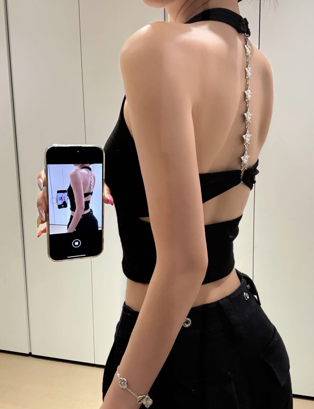 Stars with chest pad tops sling beauty back vest