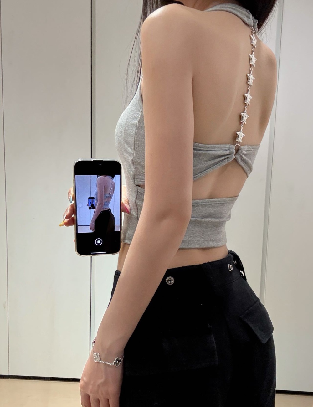 Stars with chest pad tops sling beauty back vest
