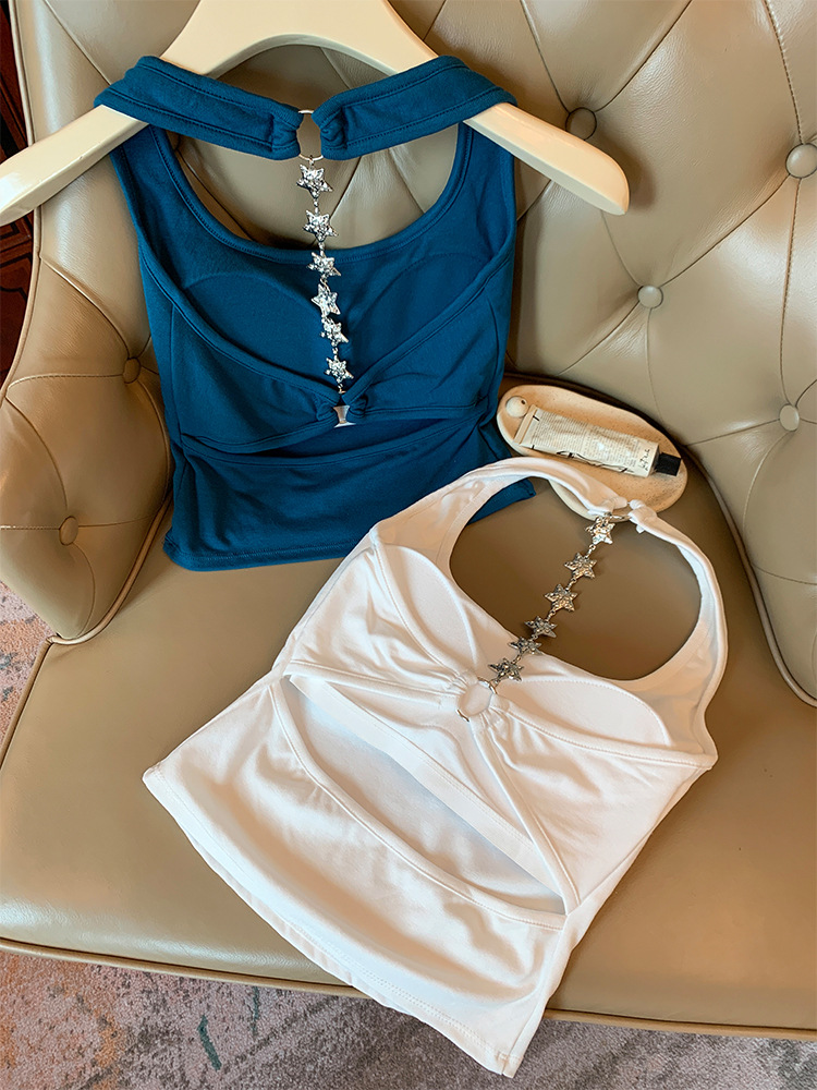 Stars with chest pad tops sling beauty back vest