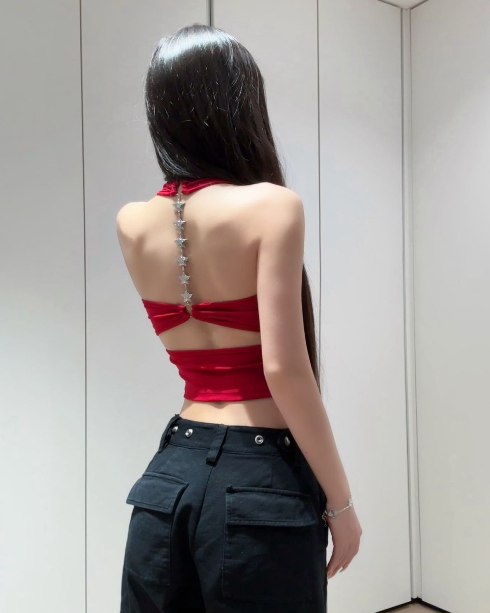 Stars with chest pad tops sling beauty back vest