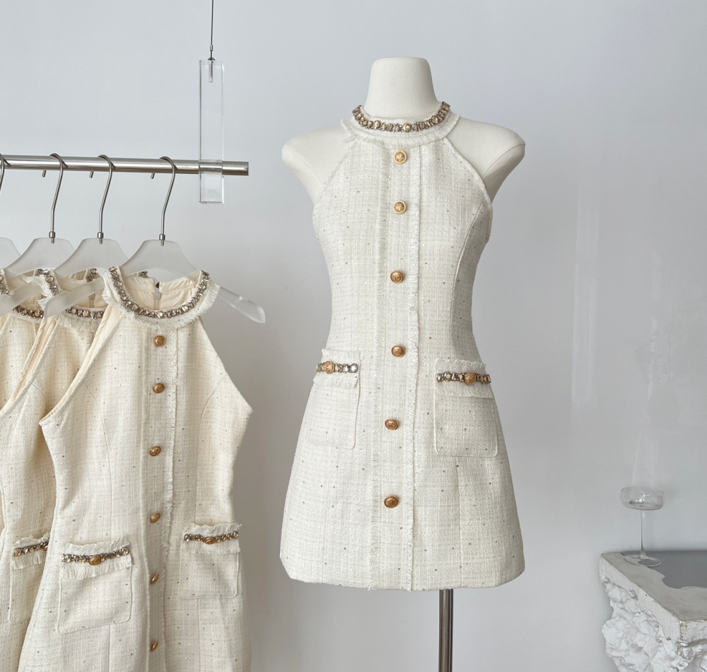 Temperament chanelstyle dress autumn T-back for women