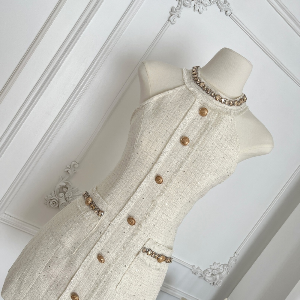Temperament chanelstyle dress autumn T-back for women