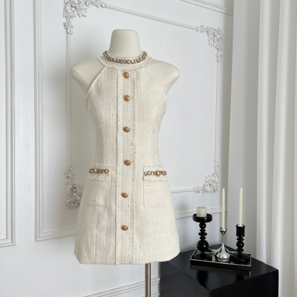 Temperament chanelstyle dress autumn T-back for women