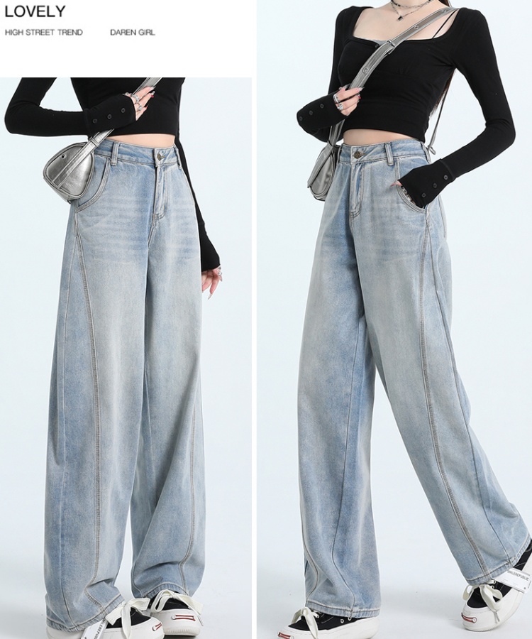 American style autumn jeans fashion pants for women