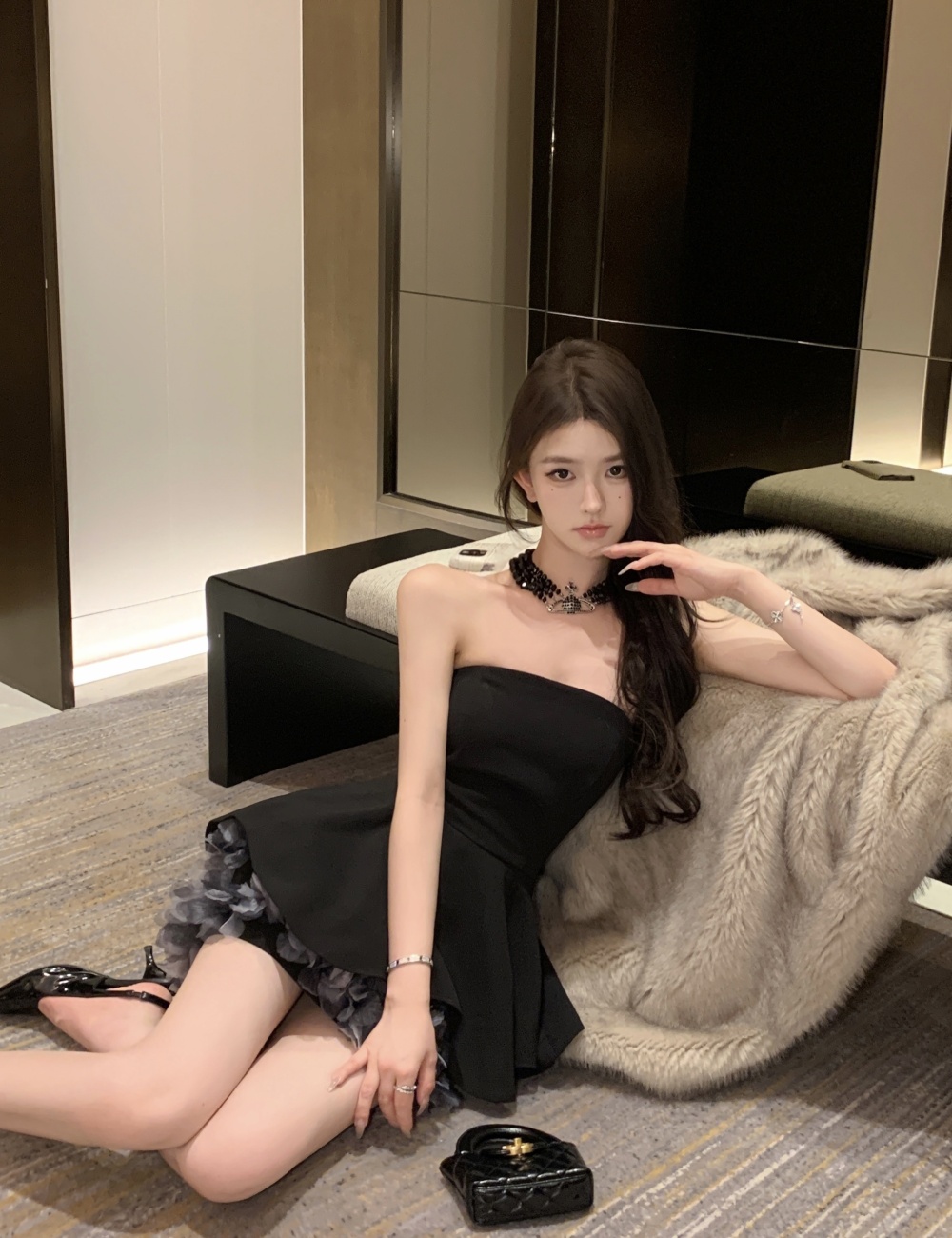 France style evening dress Sexy underwear for women