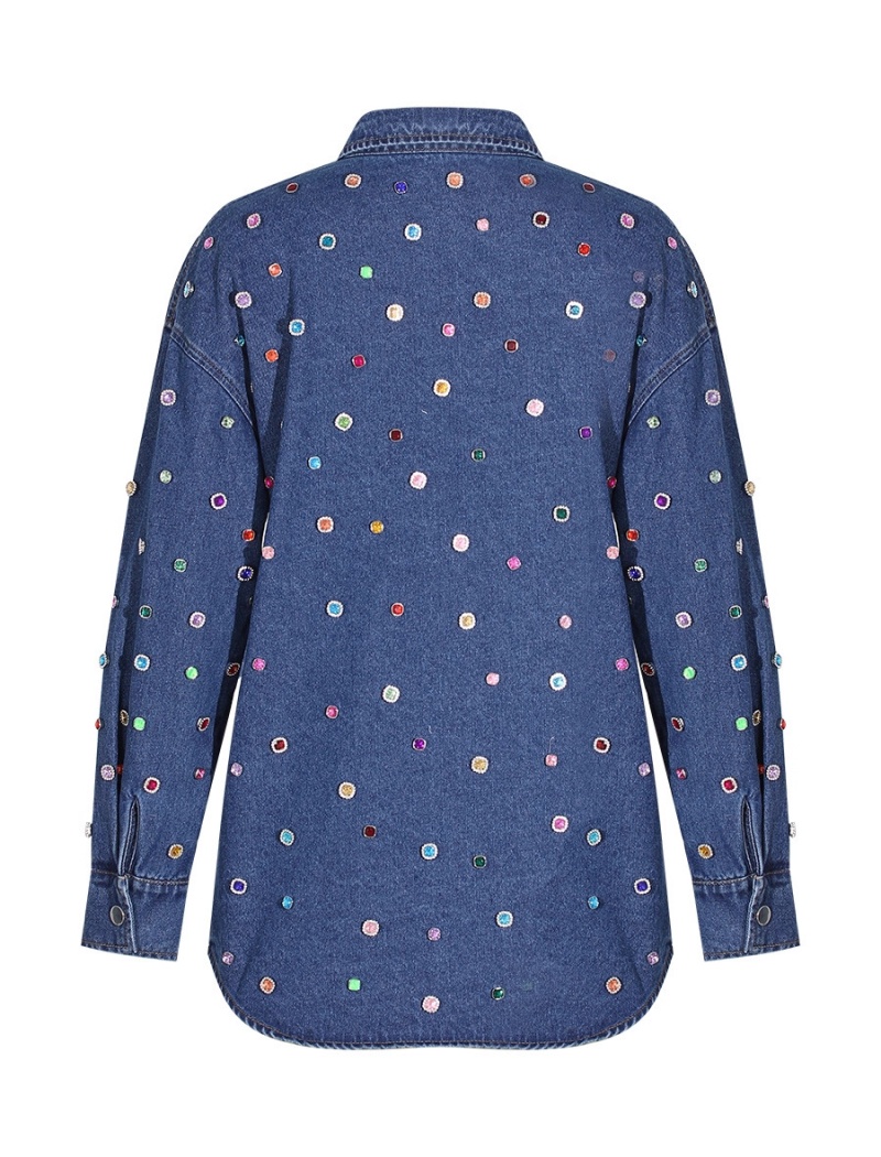 Loose beading coat long sleeve cardigan 2pcs set