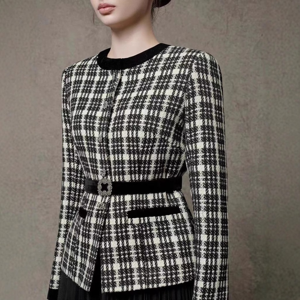 Temperament skirt autumn and winter tops 2pcs set