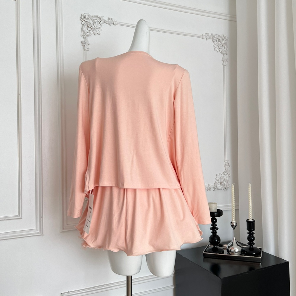 Niche at home tops enticement autumn T-back a set
