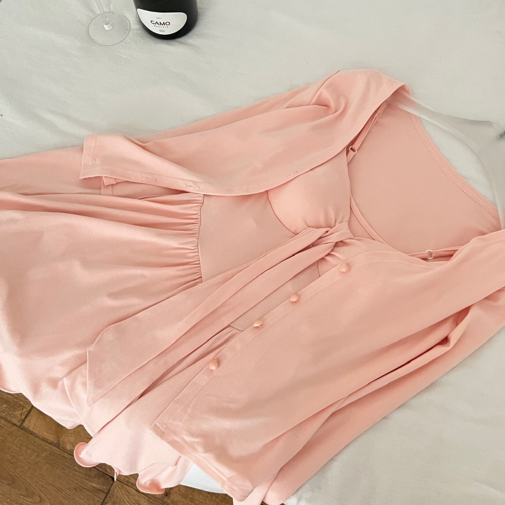 Niche at home tops enticement autumn T-back a set