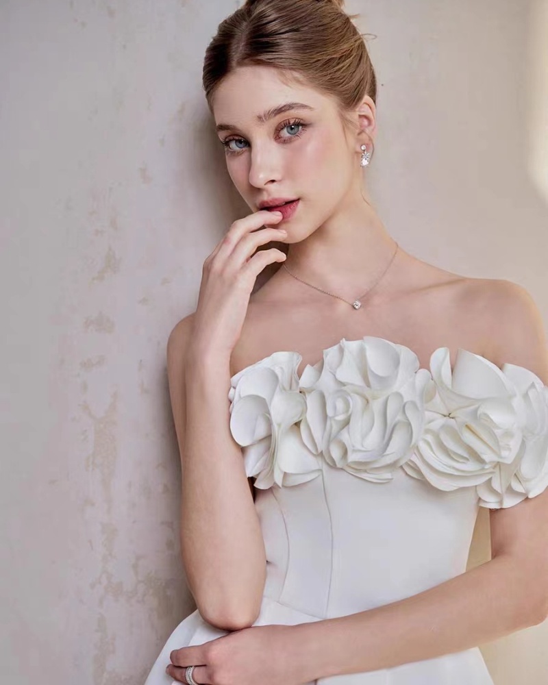 Pinched waist temperament dress sling elegant long dress