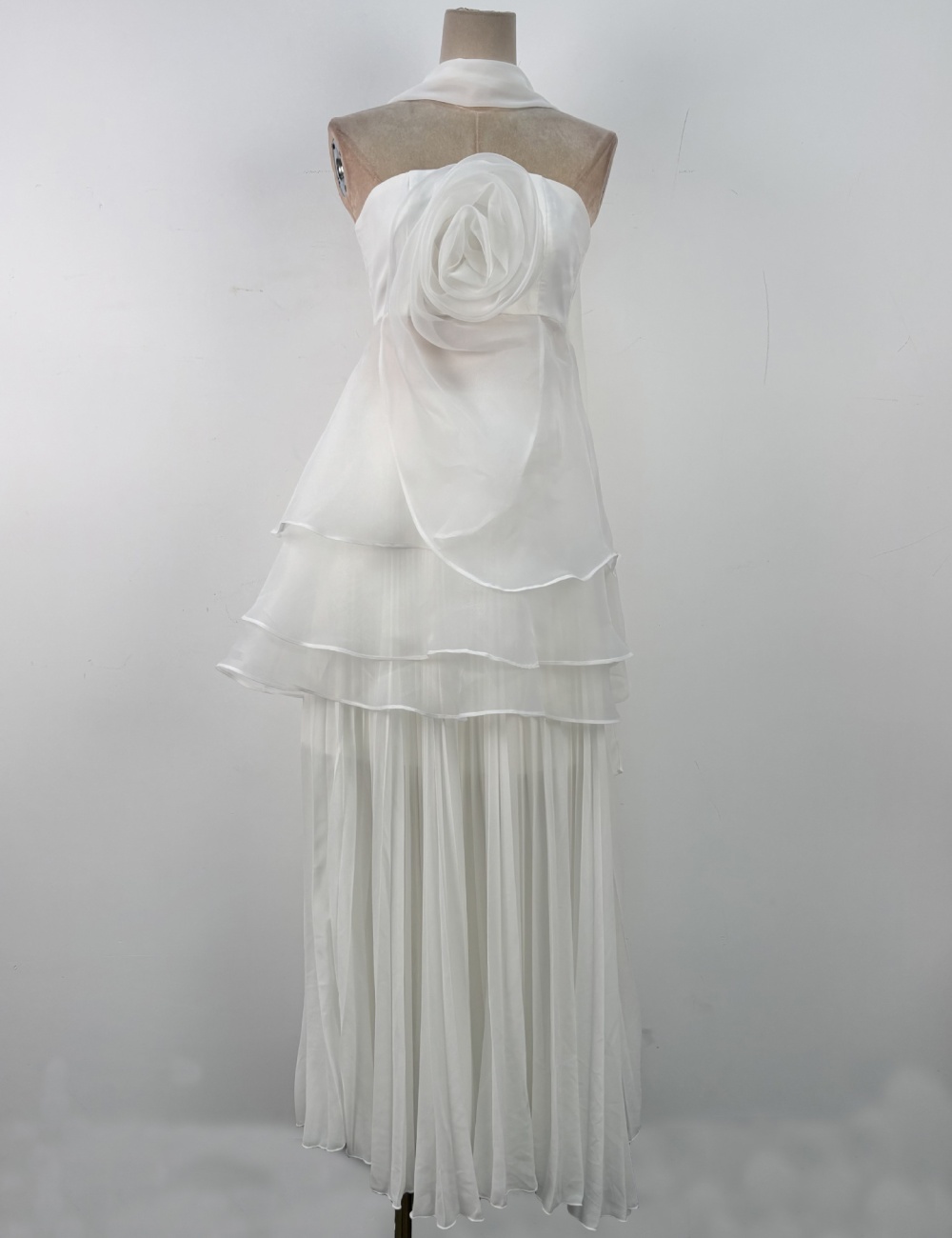 Flowers temperament long skirt tender tops 2pcs set