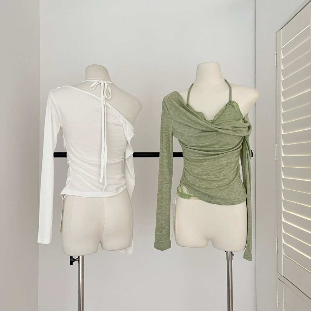Pseudo-two bottoming shirt T-shirt for women
