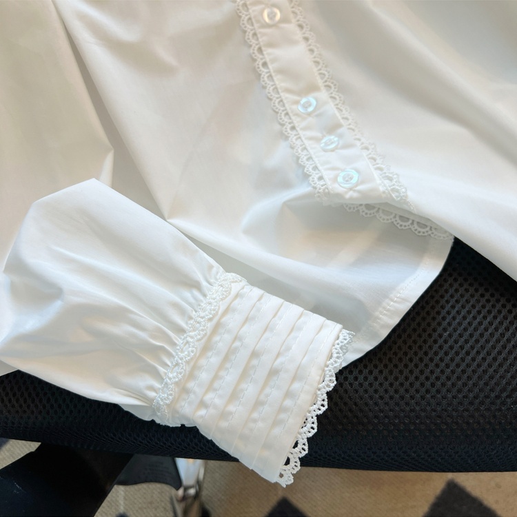 Doll collar all-match chiffon shirt for women