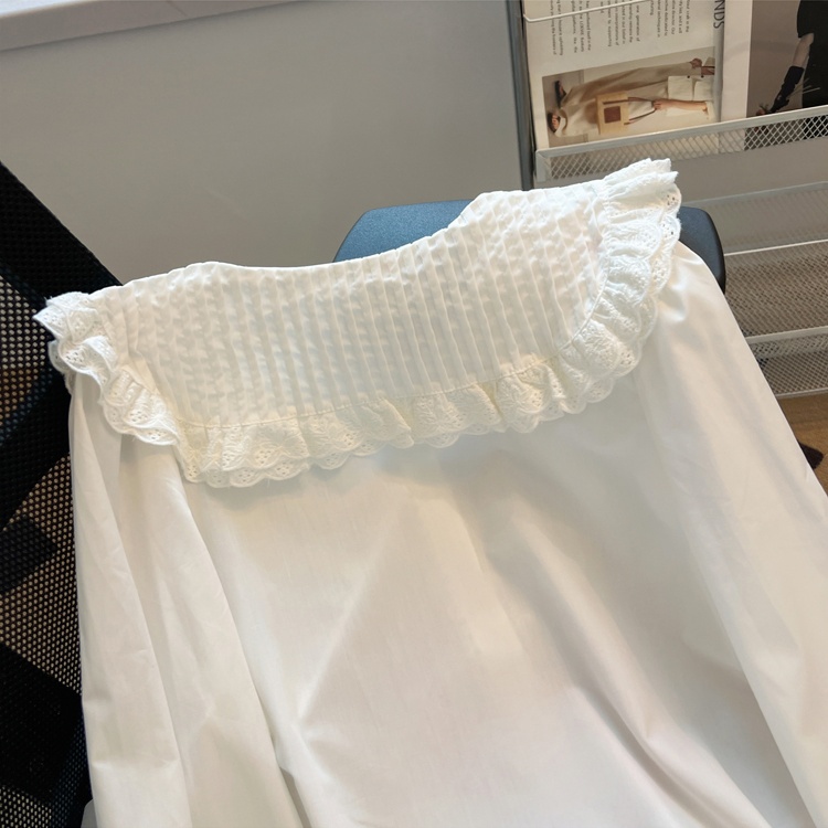 Doll collar all-match chiffon shirt for women