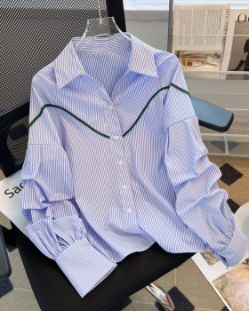 All-match autumn tops fashion Western style shirt for women