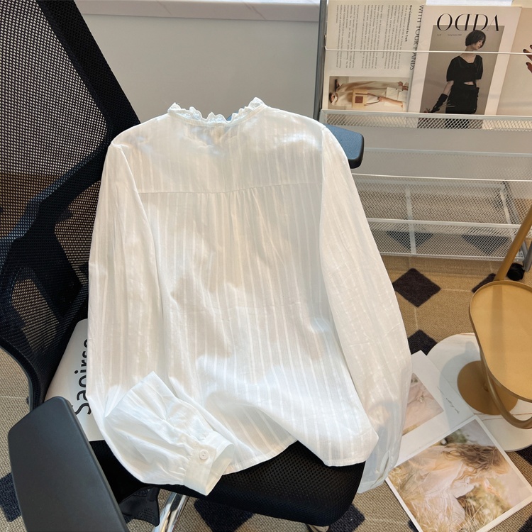 Autumn shirt lace small shirt for women