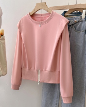 Irregular long sleeve T-shirt autumn Casual hoodie