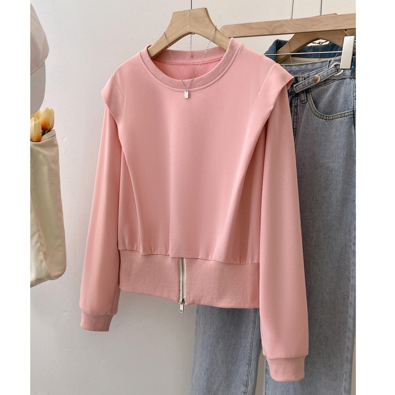 Irregular long sleeve T-shirt autumn Casual hoodie