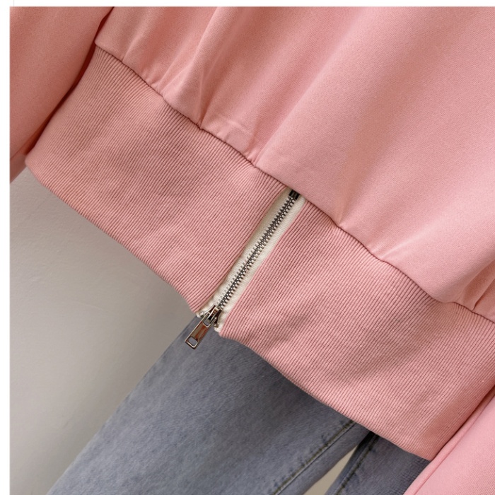Irregular long sleeve T-shirt autumn Casual hoodie