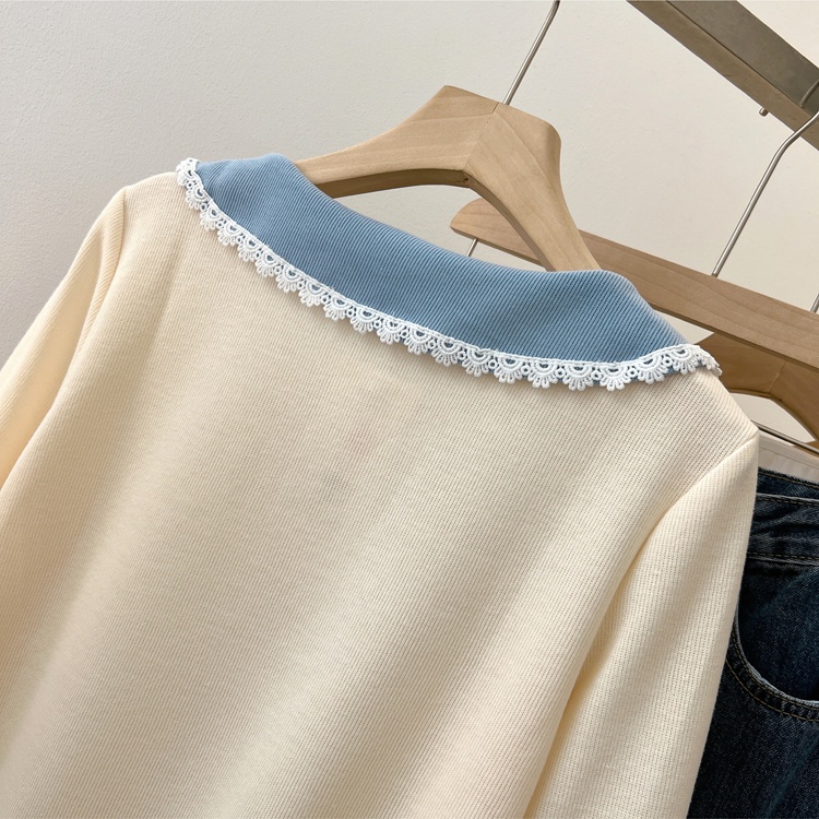 Doll collar fashion tops temperament hoodie for women