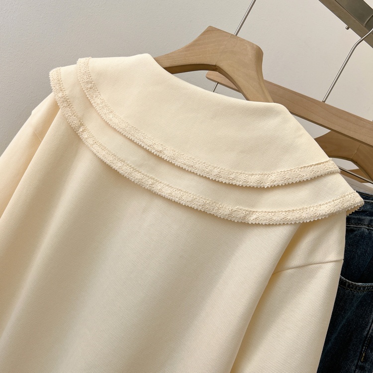 All-match autumn tops long sleeve loose hoodie for women