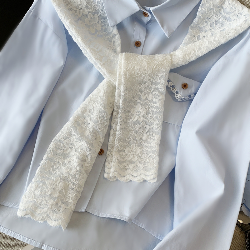 Long sleeve tender shirt generous autumn shawl 2pcs set