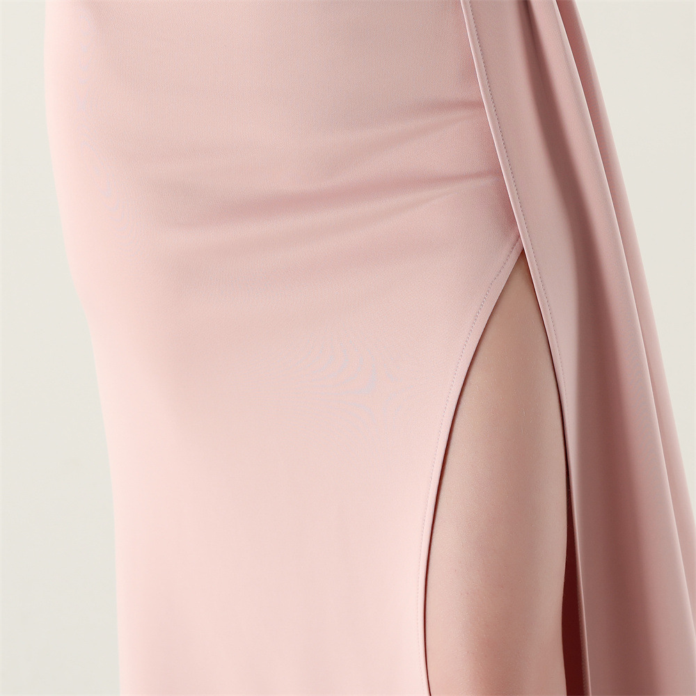 V-neck mermaid banquet evening dress