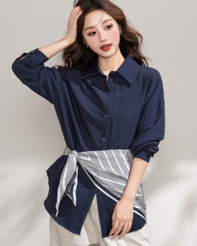 Slim long sleeve Casual tops loose fashion shirt for women