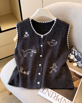 Cartoon lovely waistcoat temperament sweet vest for women
