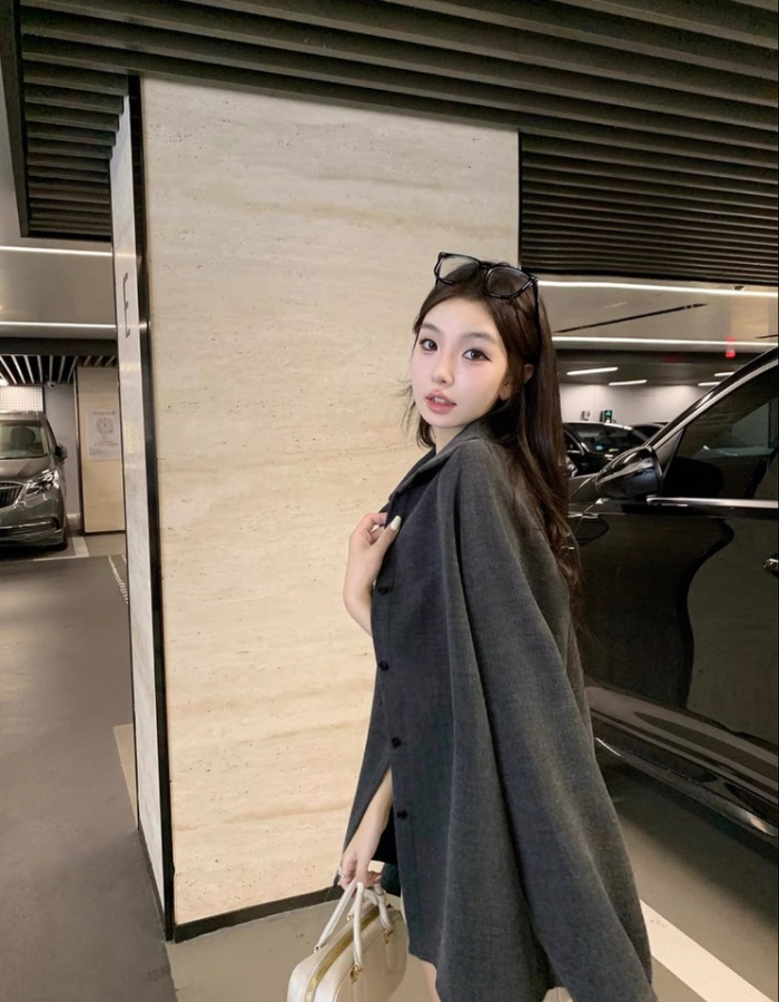 Slim temperament belt Casual all-match shirt for women
