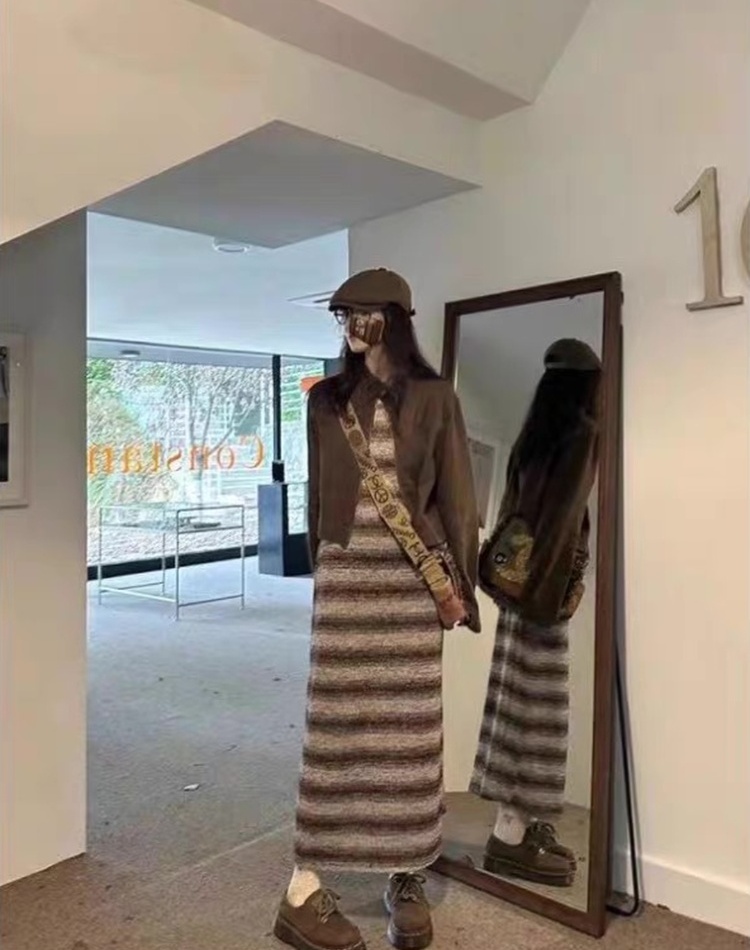 Sleeveless slim primer vest simple long dress