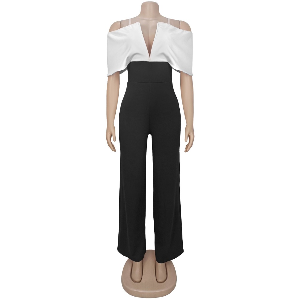 Casual halter European style jumpsuit for women