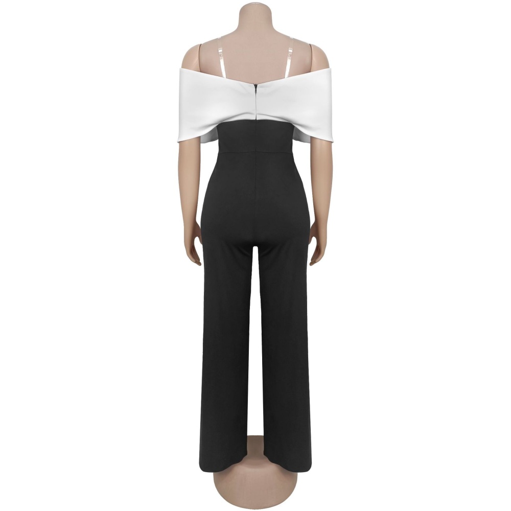 Casual halter European style jumpsuit for women