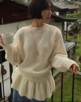 Temperament tops sweater 2pcs set for women