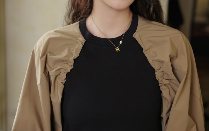 Mixed colors loose Pseudo-two slim France style niche dress