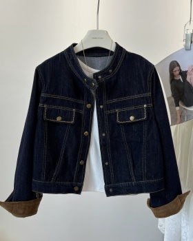 Casual autumn loose slim coat retro Korean style short jacket