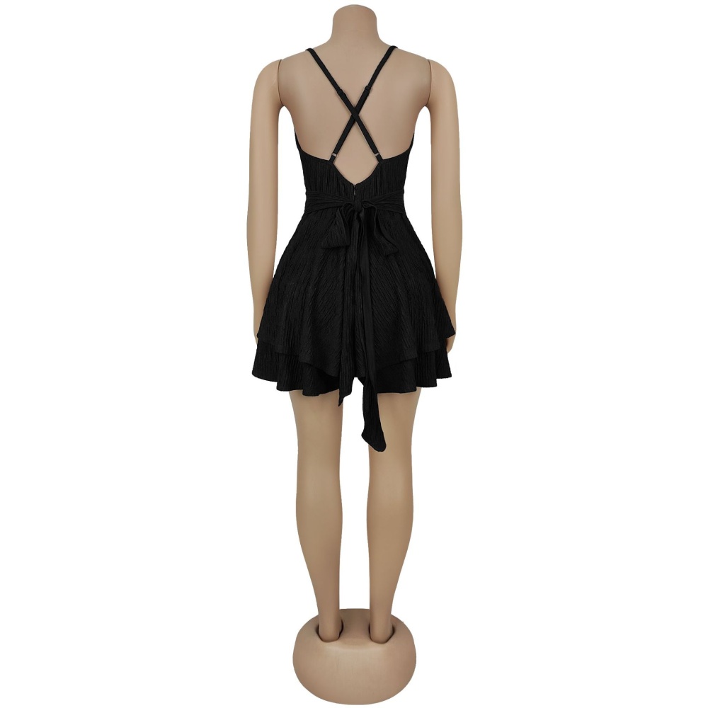 Halter sling T-back European style jumpsuit for women