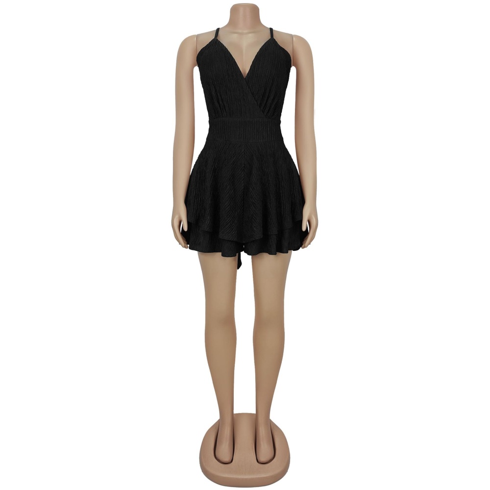 Halter sling T-back European style jumpsuit for women