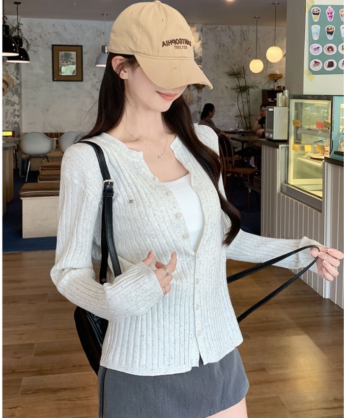 Pit stripe show young coat autumn commuting sweater